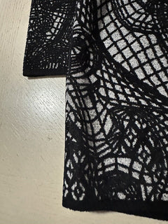 Новое облегающее мини-платье Balmain с рисунком, $3050, черное, 44/12, Италия