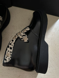 NIB $1145 Saint Laurent Мужские ботинки TEDDY 10 с пряжками BO HELL Черные 9 US/42 E