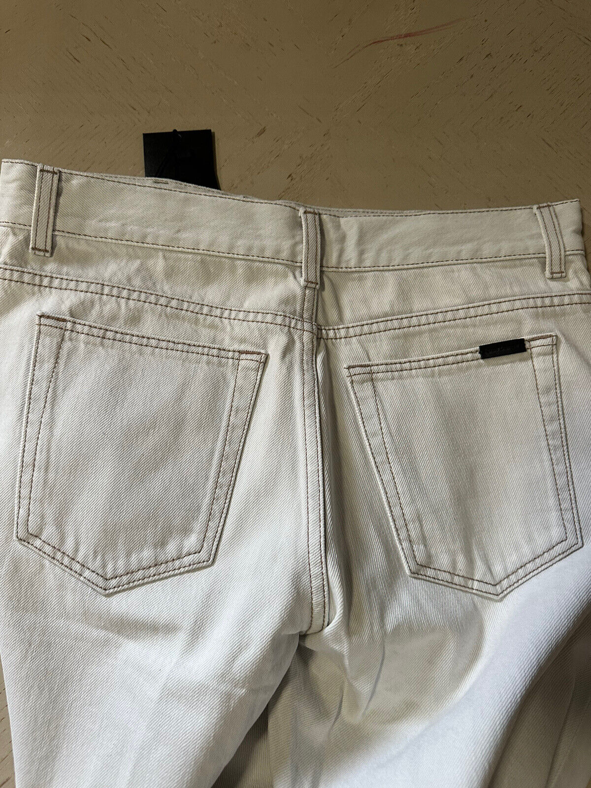 Neu mit Etikett: 850 $ Saint Laurent Herrenjeans Karottenhose Grau Off White 30 US Italien