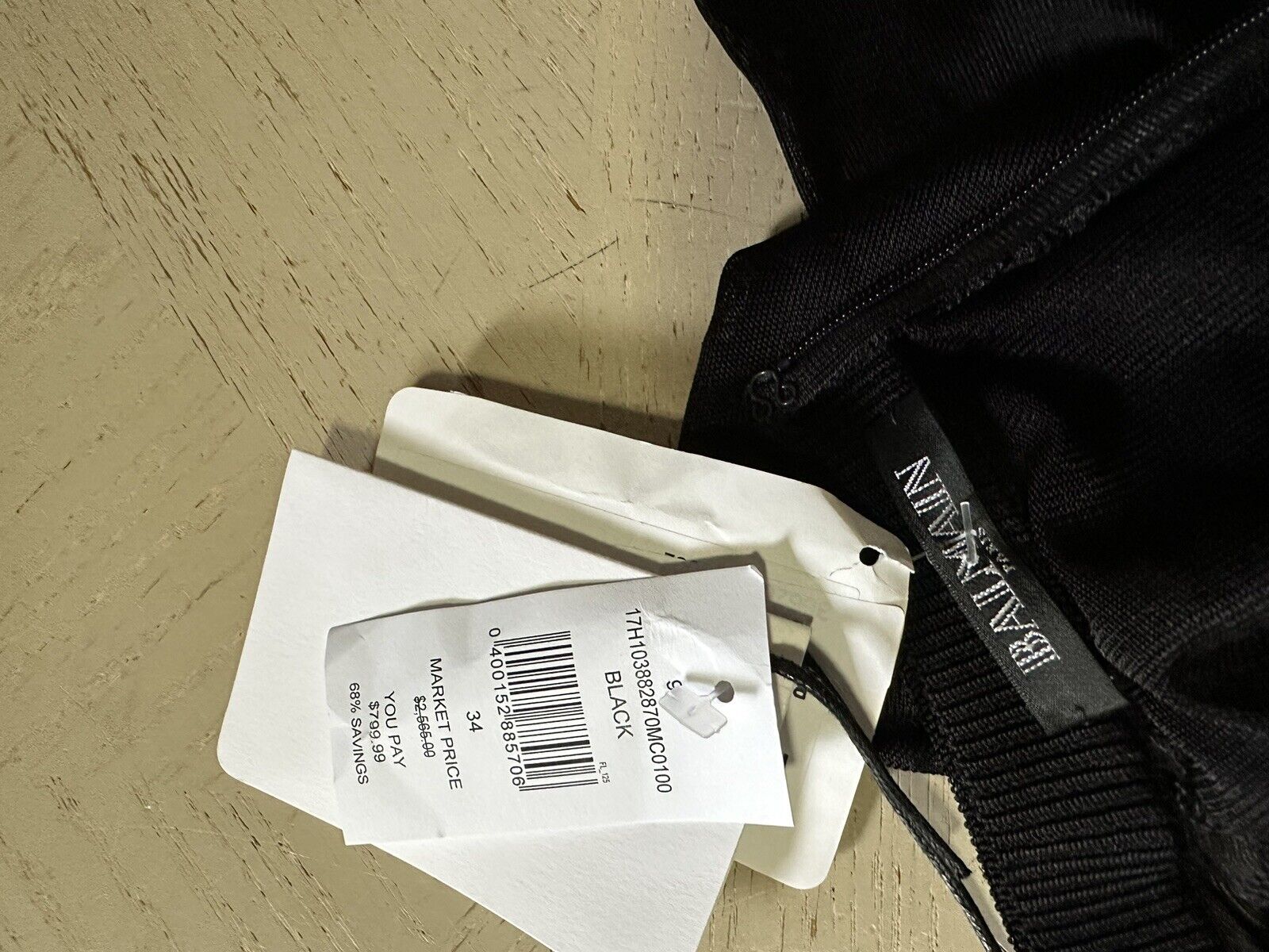 Новое мини-платье-футляр Balmain с сетчатым запахом, черное, размер 34/2, Франция, $2565