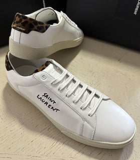 NIB Saint Laurent Мужские кожаные кроссовки белые 12 US/45 EU Италия