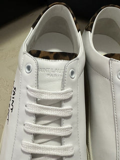 NIB Saint Laurent Мужские кожаные кроссовки белые 12 US/45 EU Италия
