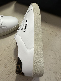 NIB Saint Laurent Мужские кожаные кроссовки белые 12 US/45 EU Италия