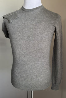 NWT $995 Ralph Lauren Purple Label Мужской кашемировый свитер с круглым вырезом Серый XS Италия