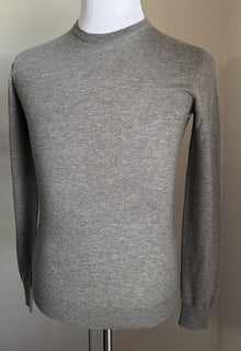 NWT $995 Ralph Lauren Purple Label Мужской кашемировый свитер с круглым вырезом Серый XS Италия