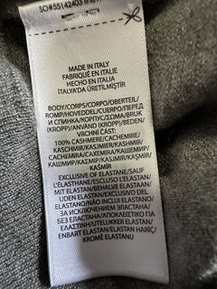 NWT $995 Ralph Lauren Purple Label Мужской кашемировый свитер с круглым вырезом Серый XS Италия