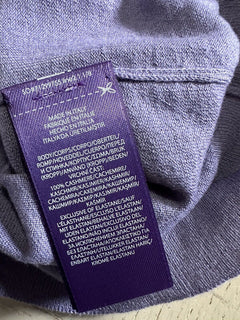NWT $995 Ralph Lauren Purple Label Мужской кашемировый свитер с круглым вырезом LT Purple S Ita