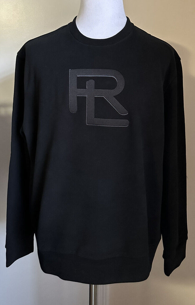 NWT Ralph Lauren Purple Label RL Принт Мужской пуловер Свитер Черный XL Италия