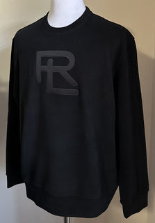 NWT Ralph Lauren Purple Label RL Принт Мужской пуловер Свитер Черный XL Италия