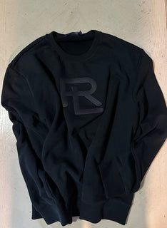NWT Ralph Lauren Purple Label RL Принт Мужской пуловер Свитер Черный XL Италия