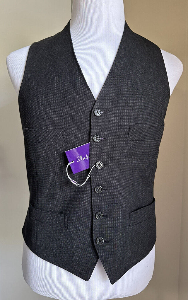 New $995 Ralph Lauren Purple Label Men Vest DK Gray 38R US/48R Eu Italy