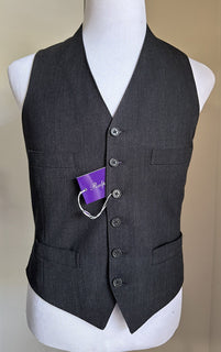 New $995 Ralph Lauren Purple Label Men Vest DK Gray 38R US/48R Eu Italy