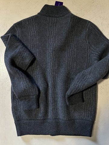 NWT $2495 Ralph Lauren Purple Label Men Cashmere Cardigan Sweater Charcoal XL