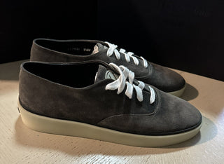 Новые замшевые/кожаные кроссовки Ermenegildo Zegna за 595 долларов США DK Grey 14 US