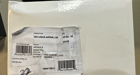 Neu $ 595 Ermenegildo Zegna Wildleder/Leder Sneakers Schuhe DK Grau 14 US