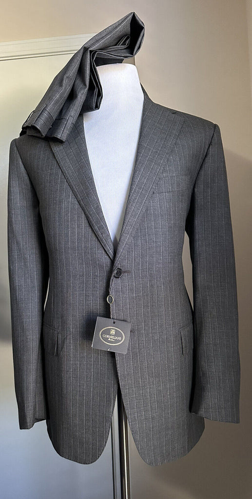 Новый мужской костюм Corneliani в серую полоску за 2650 долларов 44R США/56R ЕС Италия
