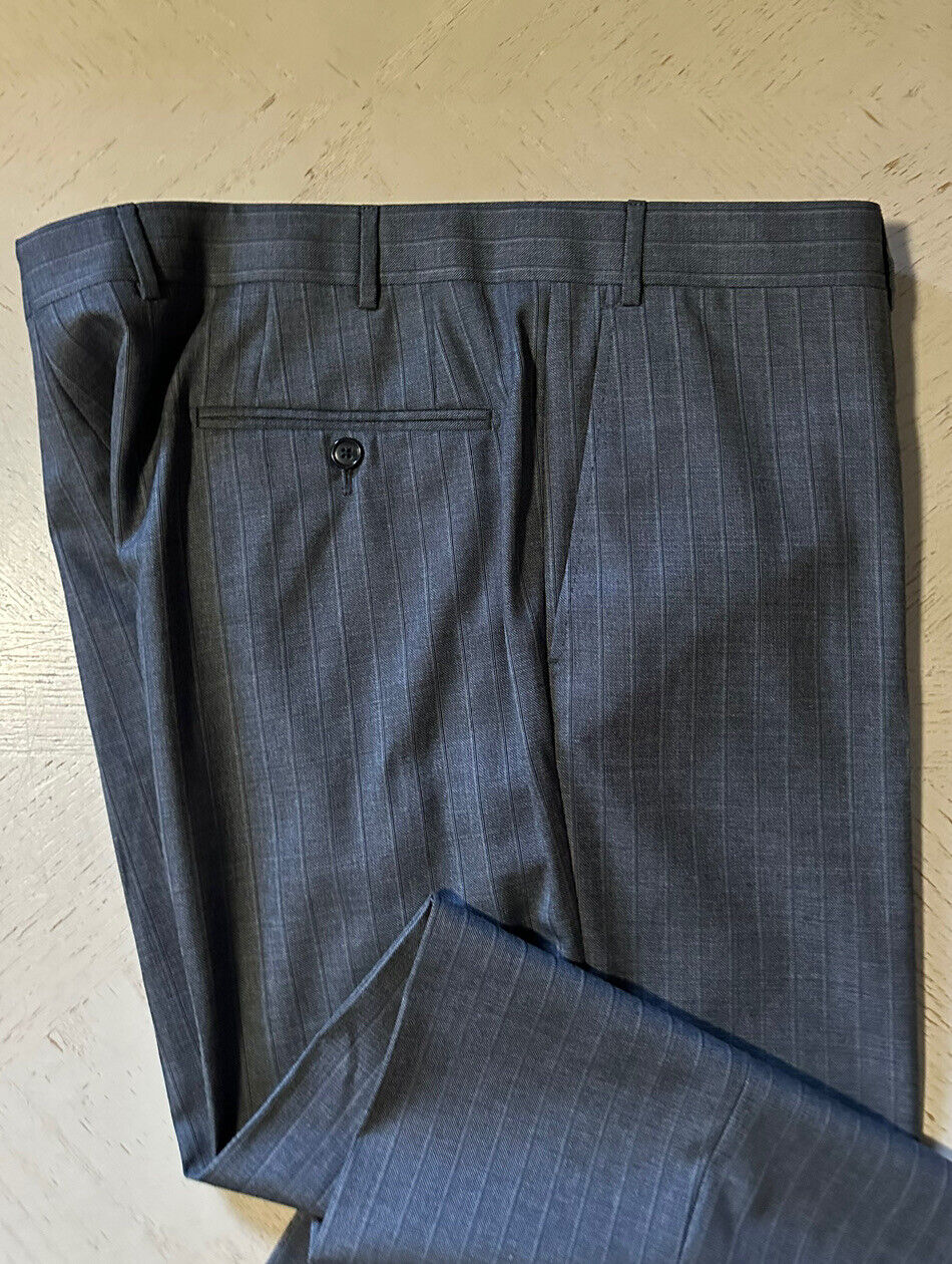 Neu $2650 Corneliani Herrenanzug Grau gestreift 44R US/56R Eu Italien