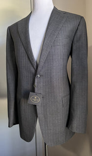 Новый мужской костюм Corneliani в серую полоску за 2650 долларов 44R США/56R ЕС Италия