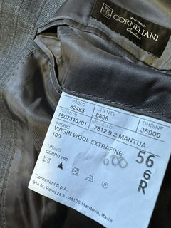 Новый мужской костюм Corneliani в серую полоску за 2650 долларов 44R США/56R ЕС Италия