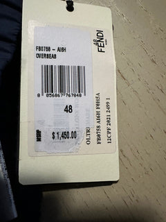 Новые мужские шерстяные брюки Тедди Fendi за 1450 долларов, синие 32 США/48 ЕС, Италия