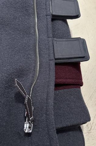 New $3550 Burberry Men’s Oversized Wool Hooded Coat DARK CHARCOAL 38 US/48 Eu