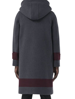 Новое мужское шерстяное пальто оверсайз с капюшоном Burberry за 3550 долларов DARK CHARCOAL 38 US/48 EU