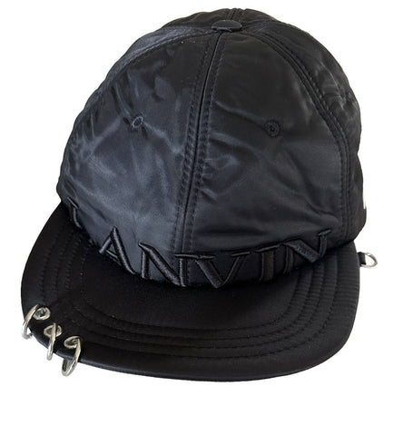Neu mit Etikett: Lanvin Herren-Baseballmütze mit Graffiti-Logo, Schwarz, Größe L (60), Italien