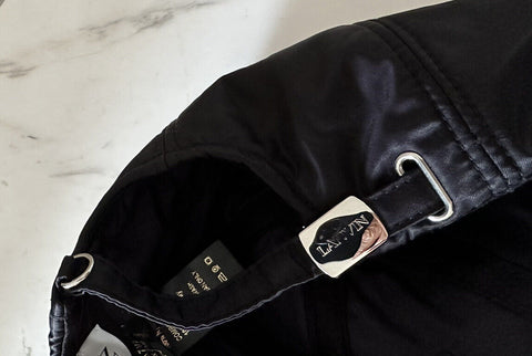 Neu mit Etikett: Lanvin Herren-Baseballmütze mit Graffiti-Logo, Schwarz, Größe L (60), Italien