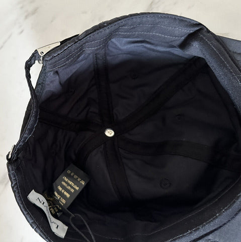 Neu mit Etikett: Lanvin Herren-Baseballmütze mit Graffiti-Logo, Schwarz, Größe L (60), Italien