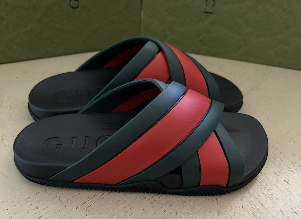 NIB  Gucci Women’s Sandal Shoes Red/Green 5 US ( 35 Eu ) 627820