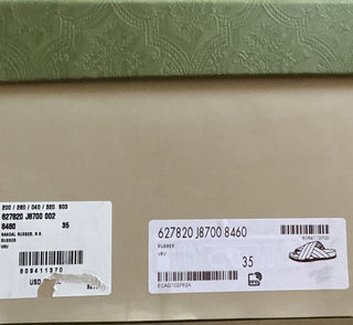 Женские сандалии NIB Gucci красный/зеленый 5 США (35 ЕС) 627820