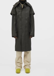 Новый мужской плащ Bottega Veneta из эластичного хлопка цвета DK шоколад S за 3100 долларов США