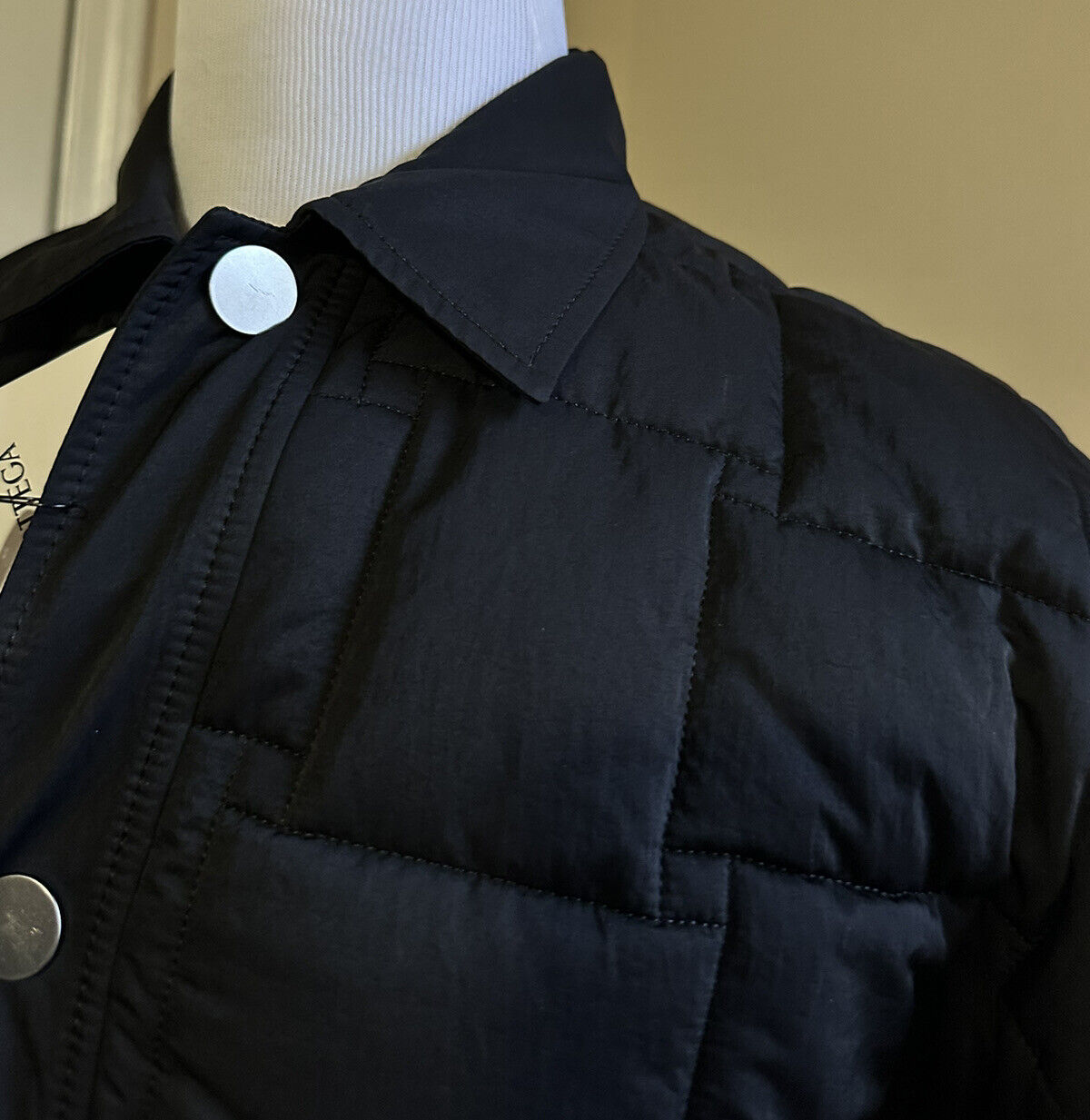 New $4000 Bottega Veneta Men Oversized Jacket Coat Color Black Size M Italy