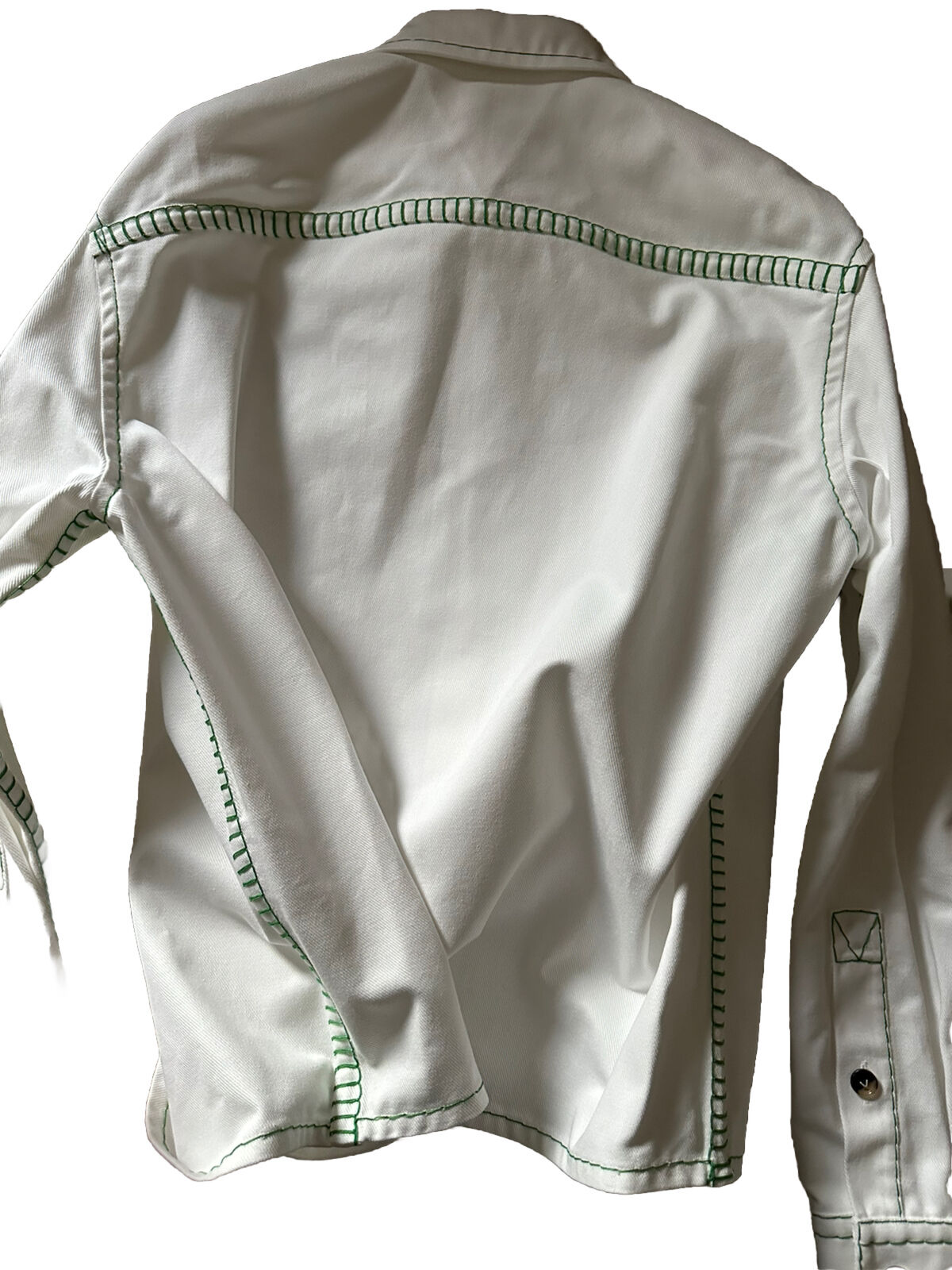 Neu mit Etikett: 1200 $ Bottega Veneta Herren-Oversize-Hemd aus schwerem Baumwoll-Twill, Weiß, 46 Eu/S