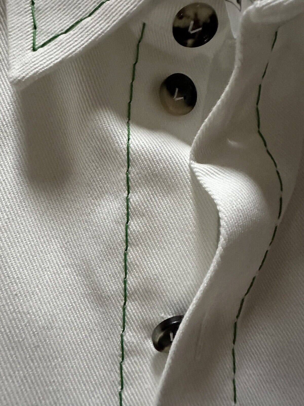 NWT $1200 Bottega Veneta Men Oversized Heavy Cotton Twill Shirt White 46 Eu/S