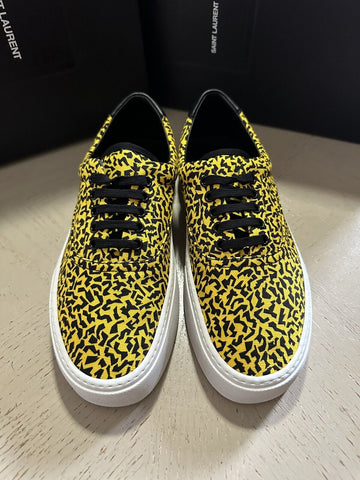 NIB Saint Laurent Мужские парусиновые кроссовки Желтый/Черный 9 US/42 EU Италия