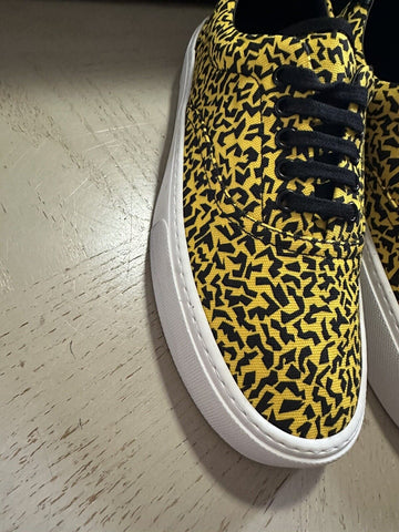 NIB Saint Laurent Мужские парусиновые кроссовки Желтый/Черный 9 US/42 EU Италия