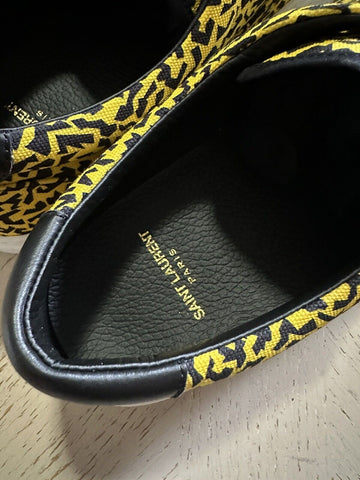 NIB Saint Laurent Мужские парусиновые кроссовки Желтый/Черный 9 US/42 EU Италия