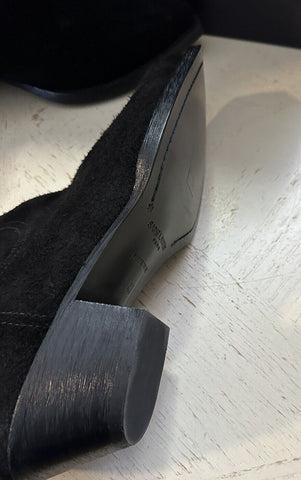 NIB $ 1050 Saint Laurent Herren Lukas Wildleder Stiefel Schuhe Schwarz 10 US/43 Eu 530825