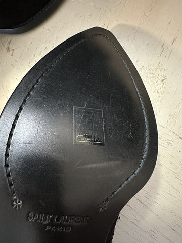 NIB $ 1050 Saint Laurent Herren Lukas Wildleder Stiefel Schuhe Schwarz 10 US/43 Eu 530825