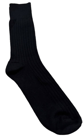 NWT $190 Bottega Veneta Ribbed Wool Men’s Socks Black Size  L Italy