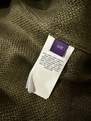 Neu mit Etikett: 1495 $ Ralph Lauren Purple Label Herren-Leinenblazer, Grün, 44R US/54R Eu