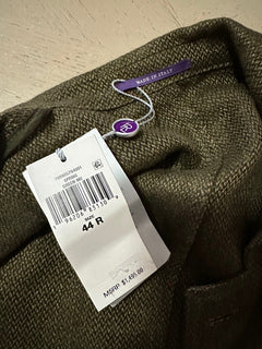 NWT $1495 Ralph Lauren Purple Label Мужской льняной пиджак Зеленый 44R США/54R ЕС