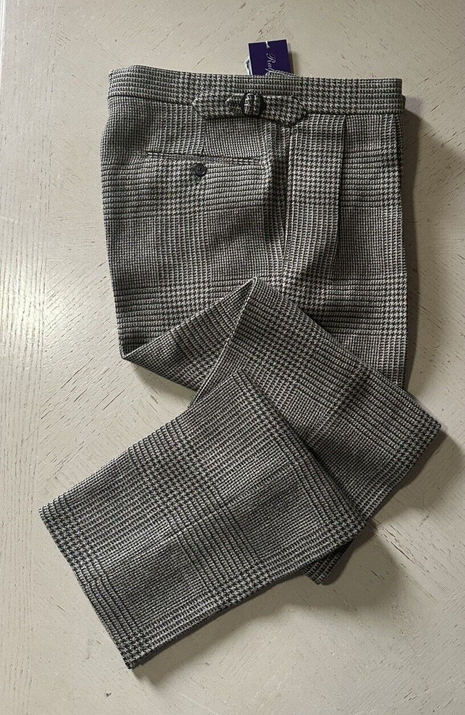 Мужские брюки NWT Ralph Lauren Purple Label зеленые/мульти 36 США (52 ЕС) Италия