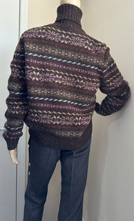 NWT $2490 Ralph Lauren Purple Label Женская водолазка Коричневый XS Италия