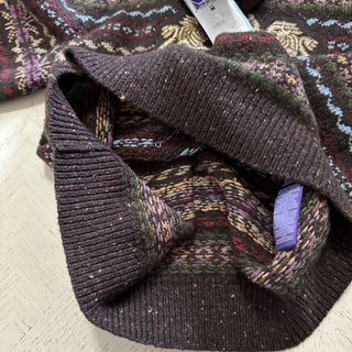 NWT $2490 Ralph Lauren Purple Label Женская водолазка Коричневый XS Италия