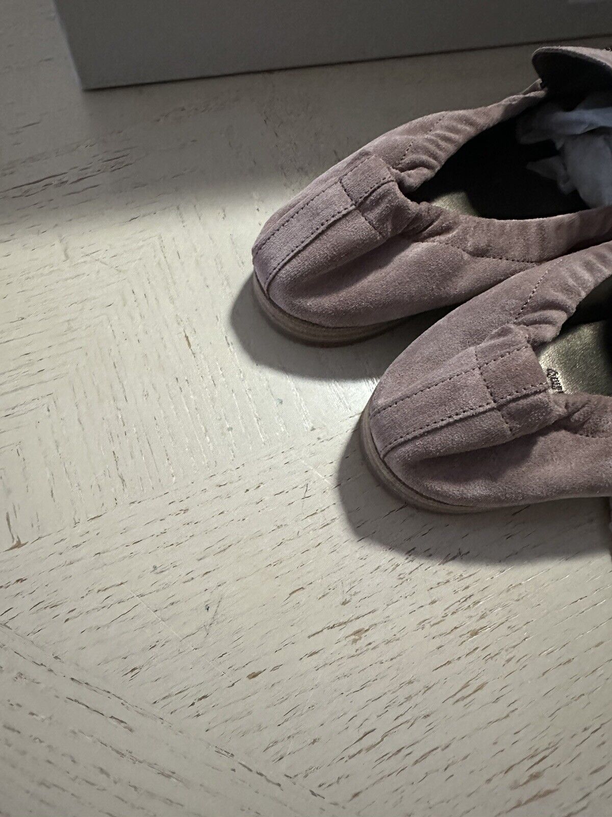 NIB $1250 Brunello Cucinelli Women Suede Monili-Strap Loafers Shoes 10 US/40 Eu