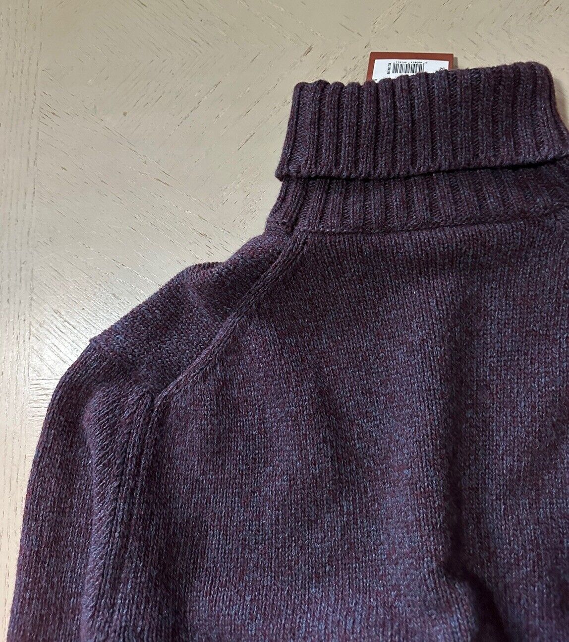 NWT $2150 Loro Piana Dolcevita Garve Cashmere Turtleneck Sweater Burgundy 52 Eu