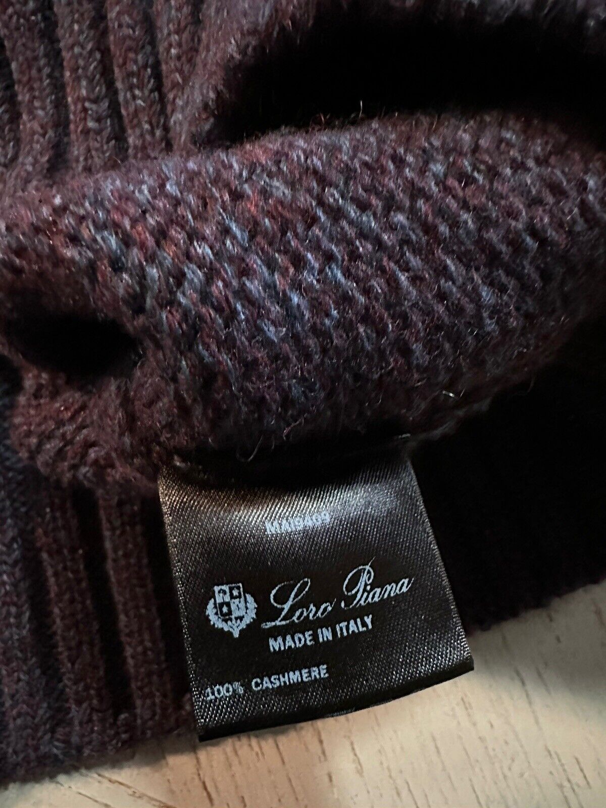 NWT $2150 Loro Piana Dolcevita Garve Cashmere Turtleneck Sweater Burgundy 52 Eu