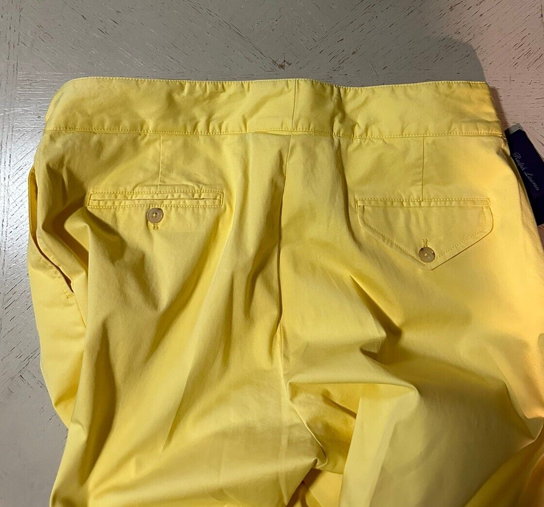 NWT Ralph Lauren Purple Label Men Linen/Cotton Pants Yellow 38 US/54 Eu